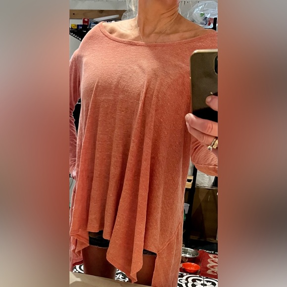 Thin thermal tunic llong sleeve flowing shirt - Picture 1 of 5